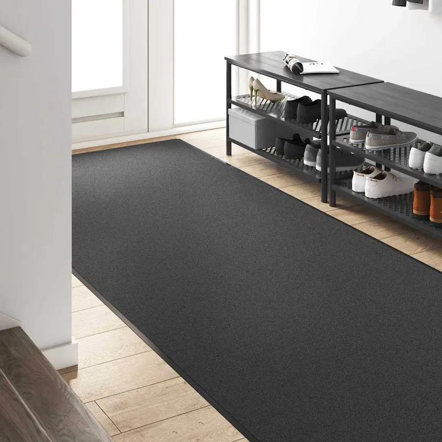 Tapis d'entrée Anthracite et noir 120 x 350 cm Polyamide et PVC - 3