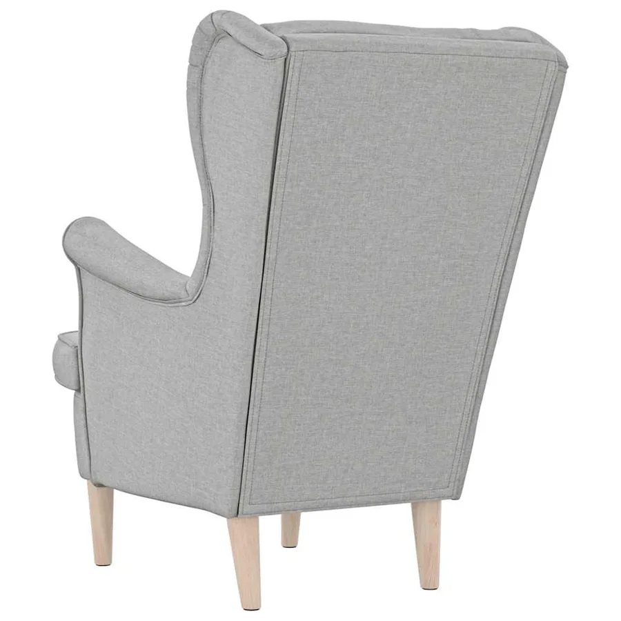 Fauteuil gris nuage 74x84x100 cm tissu - 6