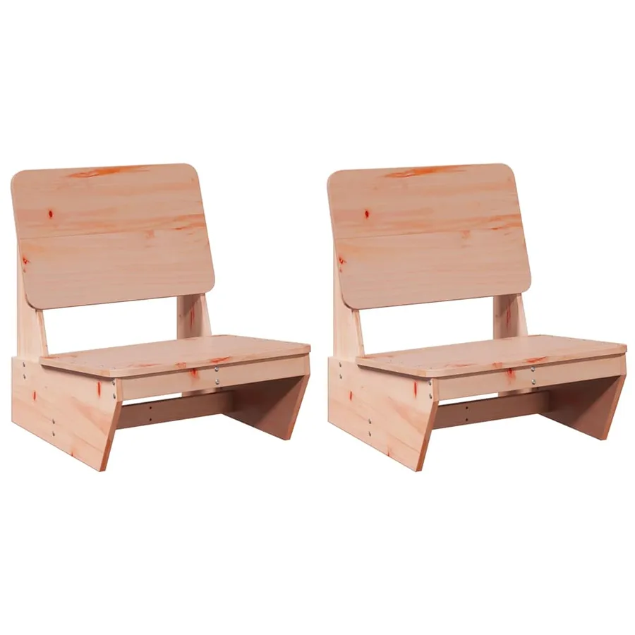Chaises de jardin lot de 2 60x64x70,5 cm bois massif de douglas - 2