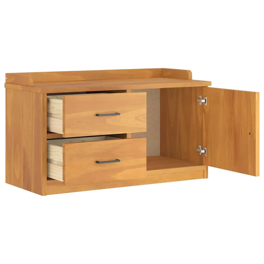 Banc de couloir SANDNES 87x40x50 cm bois de pin massif - 6