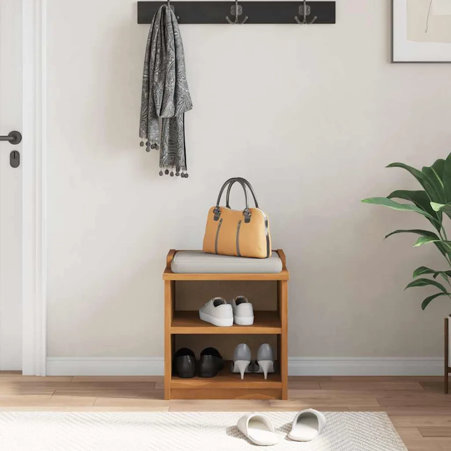 Banc de couloir SANDNES 45x40x50 cm bois de pin massif - 3