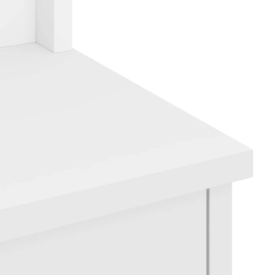 Portemanteau SANDNES blanc 45x40x159,5 cm bois massif pin - 8