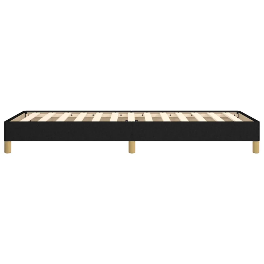 Cadre de lit sans matelas noir 100x200 cm tissu - 6