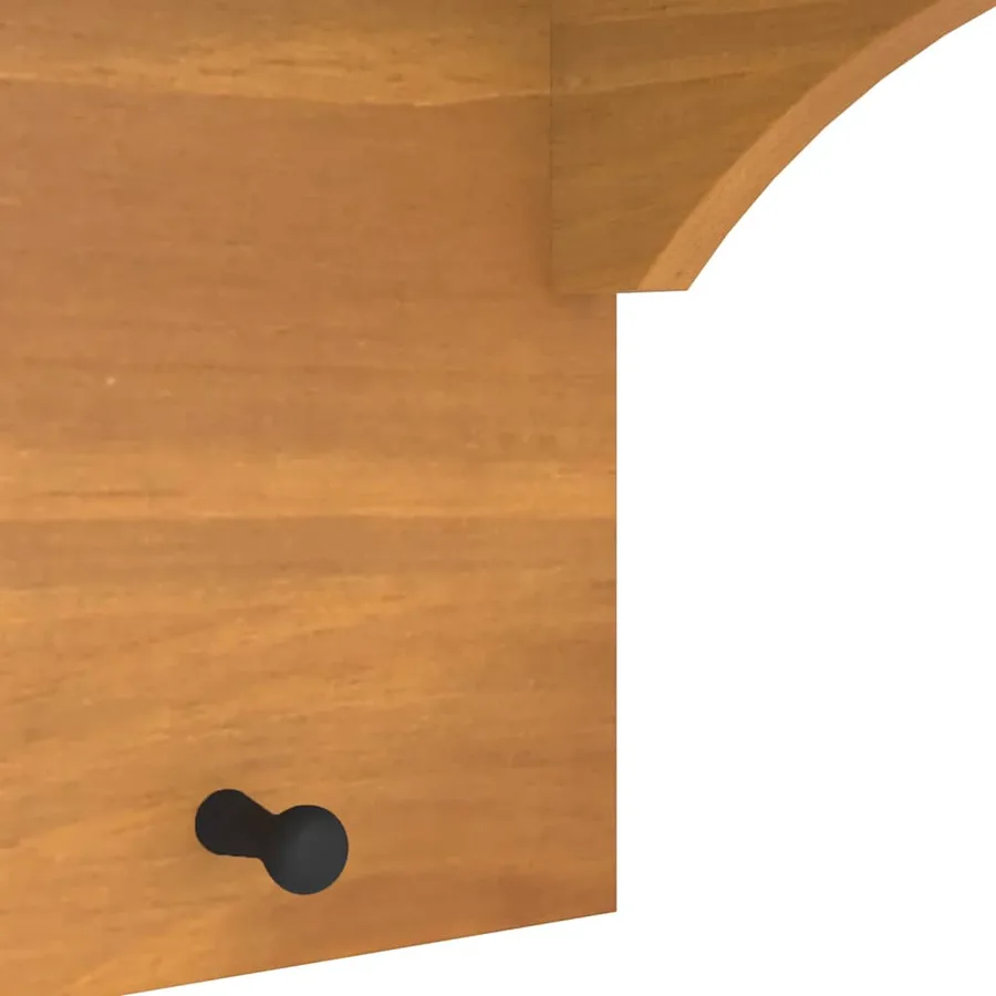 Porte-manteau mural SANDNES 43x30x42 cm bois massif pin - 9