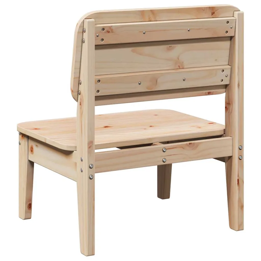 Chaises de jardin lot de 2 60x52,5x72 cm bois massif de pin - 6