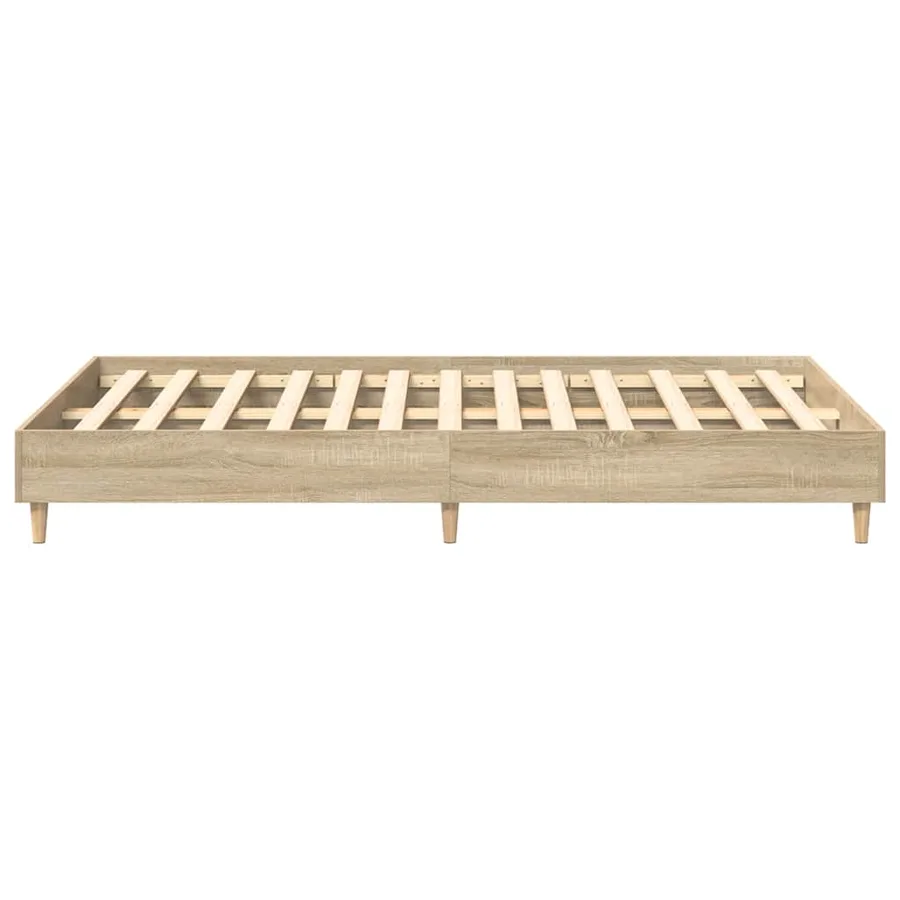 Cadre de lit sans matelas chêne sonoma 120x190 cm - 6