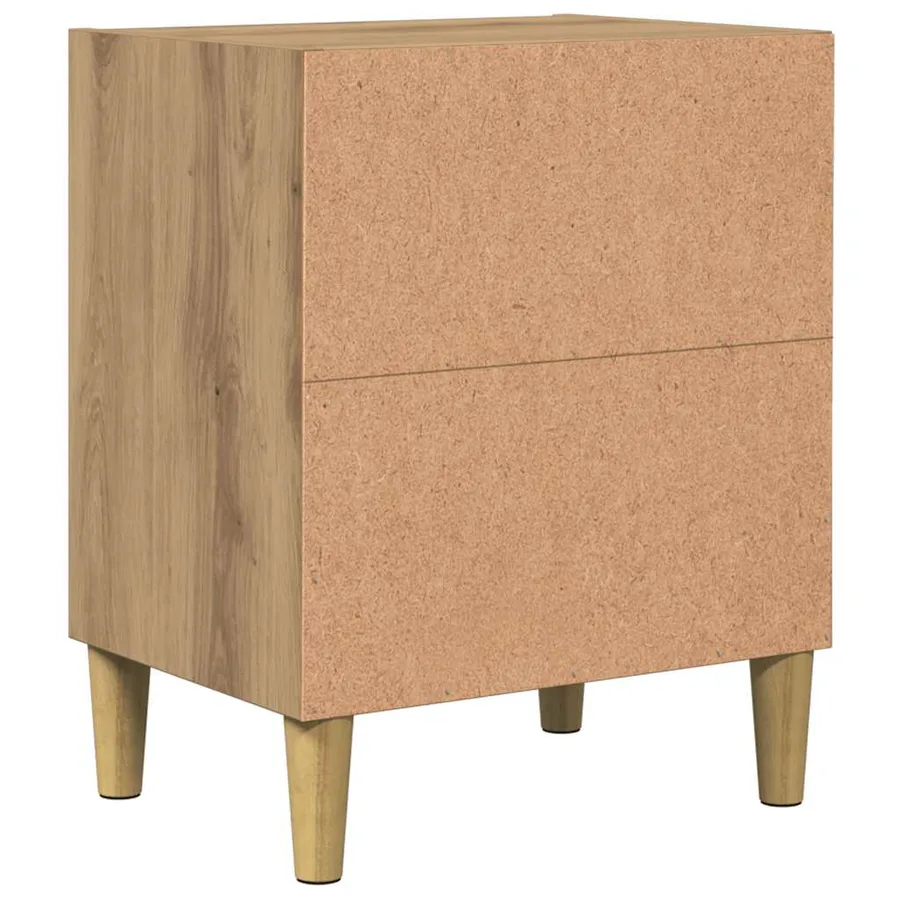 Tables de chevet 2 pcs chêne artisanal 40x30x50 cm - 5