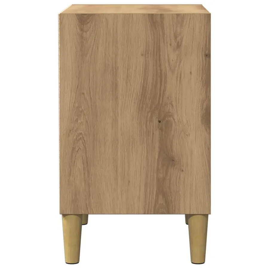 Tables de chevet 2 pcs chêne artisanal 40x30x50 cm - 6