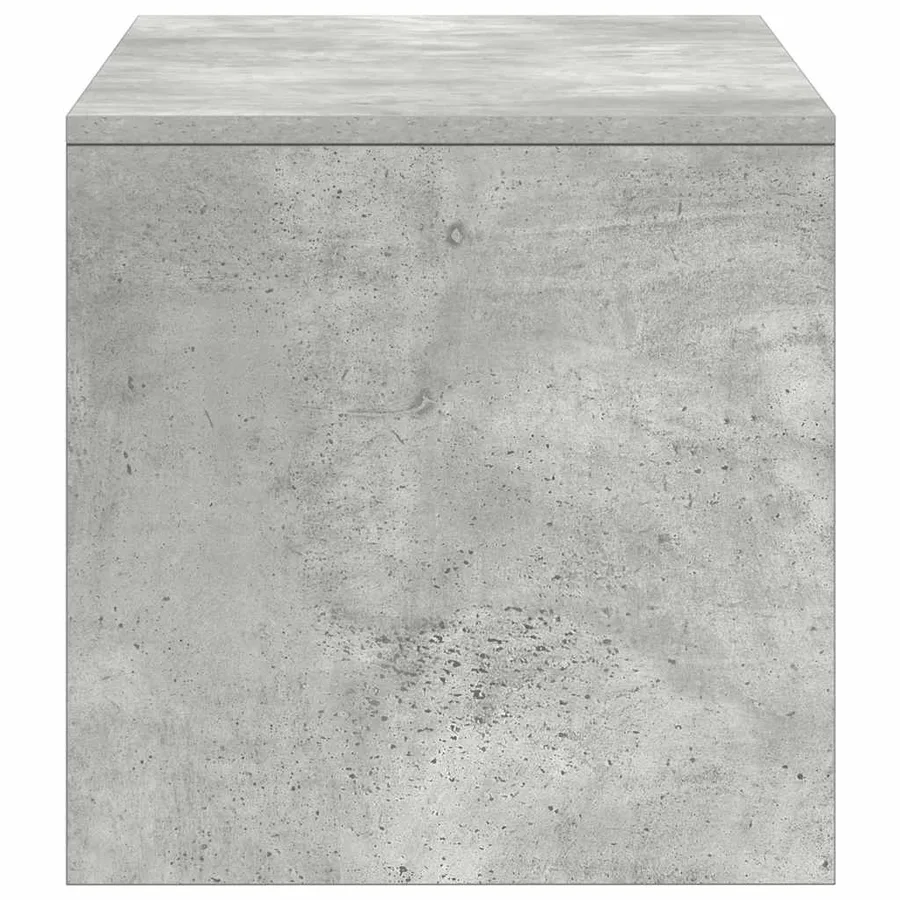 Meuble TV Gris béton 100 x 40 x 40 cm Aggloméré - 6
