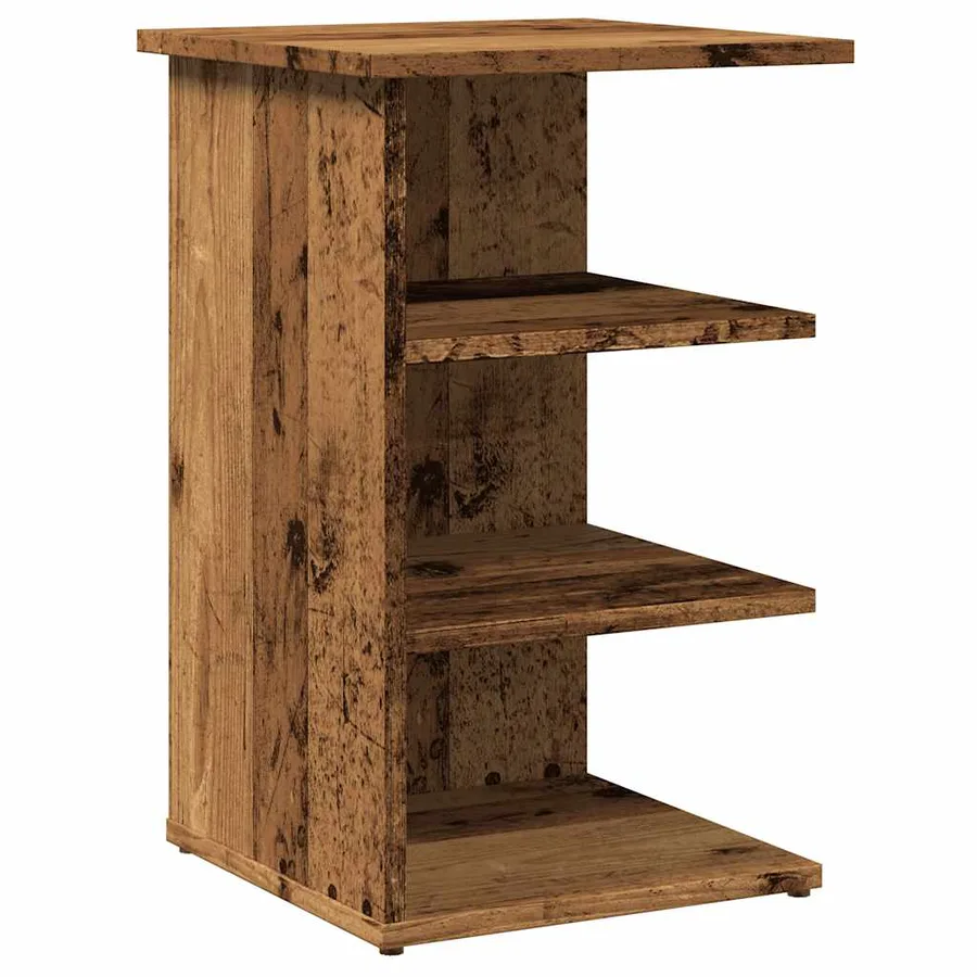 Buffet vieux bois 35x35x55 cm bois d'ingénierie - 2