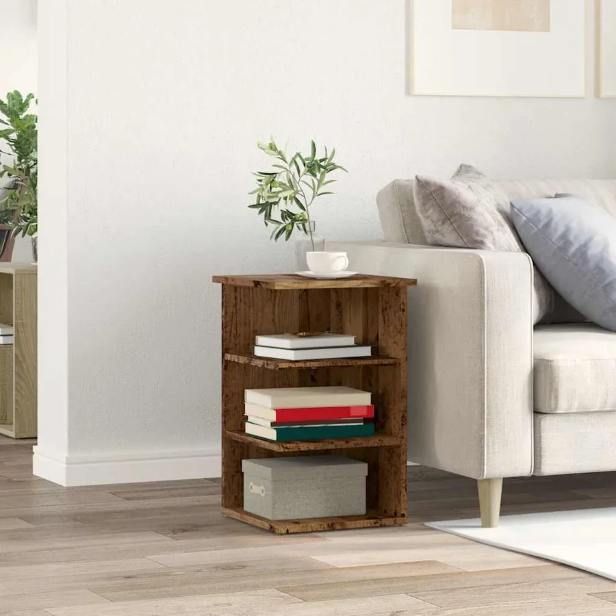 Buffet vieux bois 35x35x55 cm bois d'ingénierie - 3