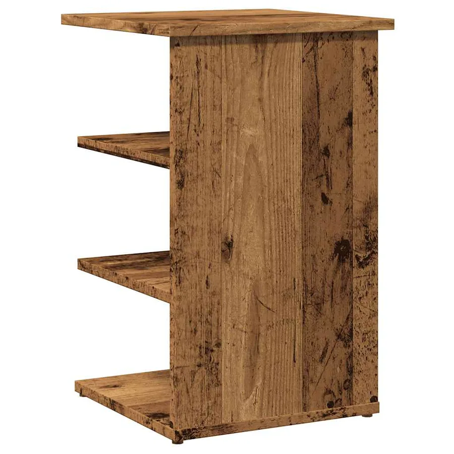 Buffet vieux bois 35x35x55 cm bois d'ingénierie - 6
