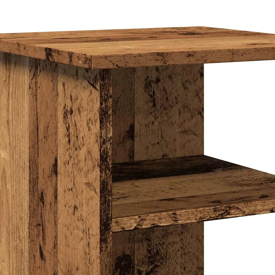 Buffet vieux bois 35x35x55 cm bois d'ingénierie - 7