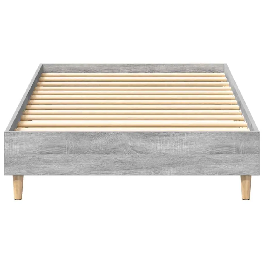 Cadre de lit sans matelas sonoma gris 90x190 cm - 5