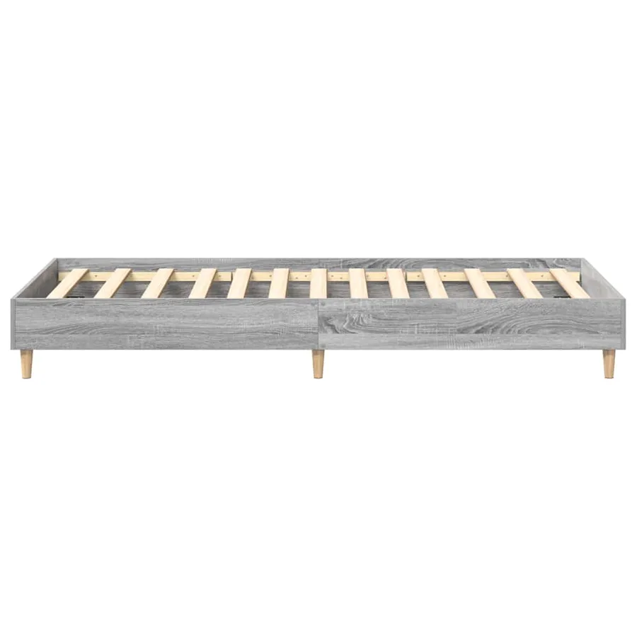 Cadre de lit sans matelas sonoma gris 90x190 cm - 6