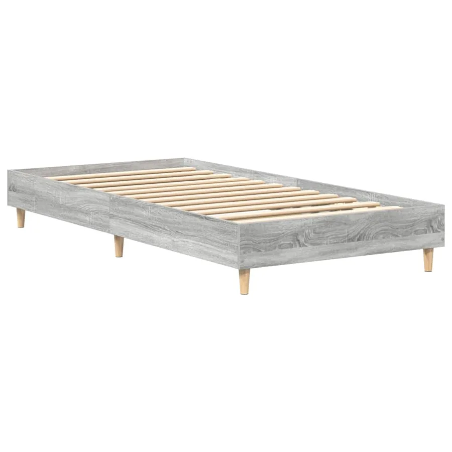 Cadre de lit sans matelas sonoma gris 90x190 cm - 7