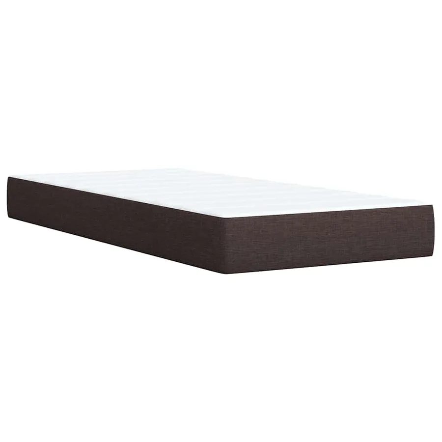 Sommier à lattes de lit avec matelas Marron foncé 90x200 cm - 10