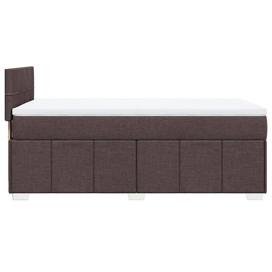Sommier à lattes de lit avec matelas Marron foncé 90x200 cm - 7