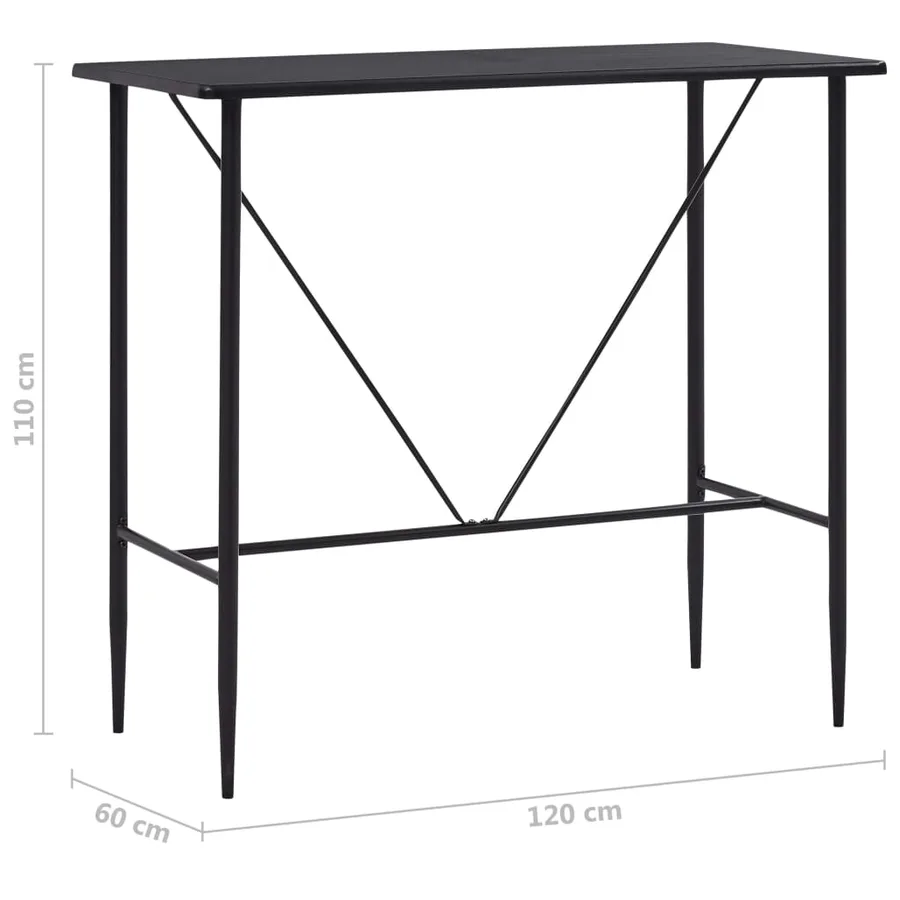 Ensemble de bar 5 pcs Tissu Noir - 13
