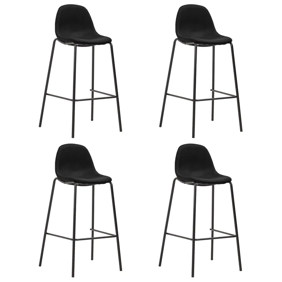 Ensemble de bar 5 pcs Tissu Noir - 7