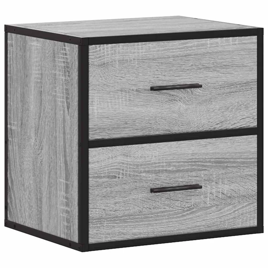 Table de chevet murale sonoma gris 40x31x39,5 cm - 2