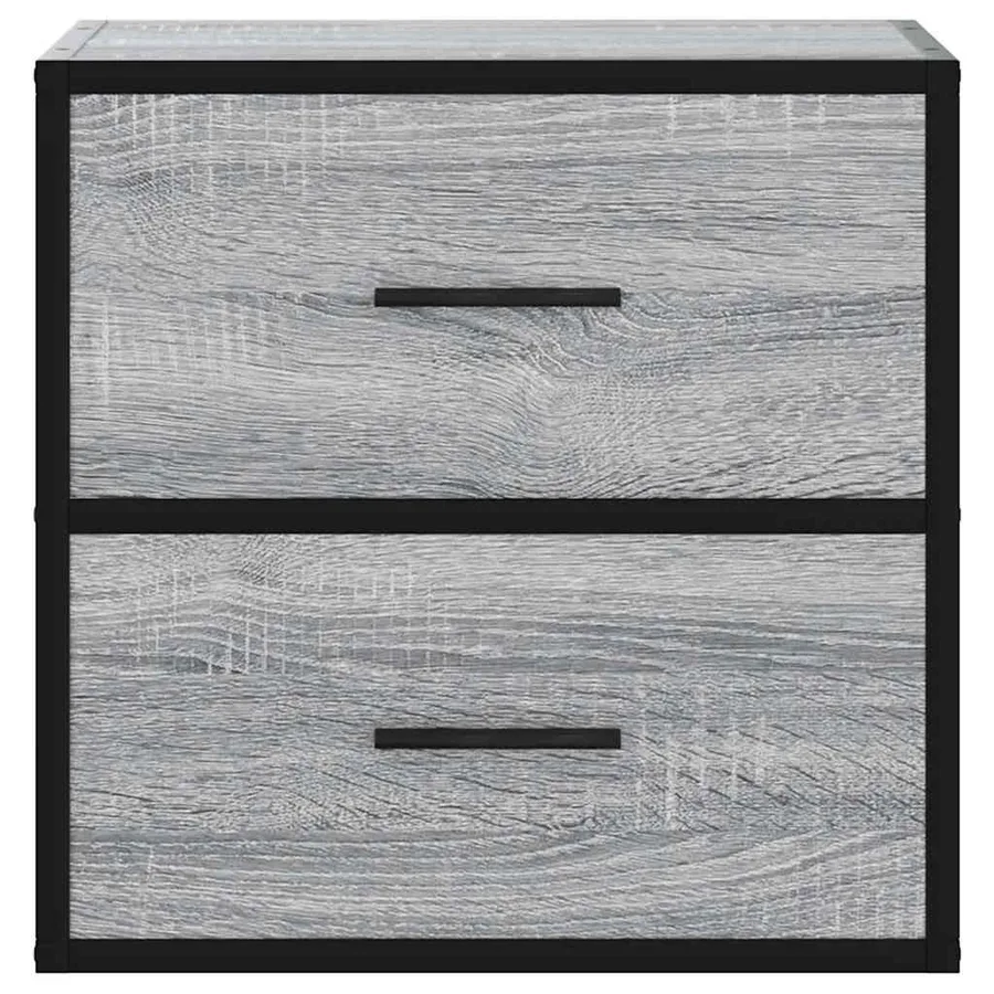 Table de chevet murale sonoma gris 40x31x39,5 cm - 5