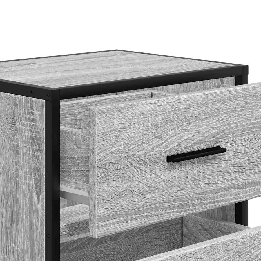 Table de chevet murale sonoma gris 40x31x39,5 cm - 9