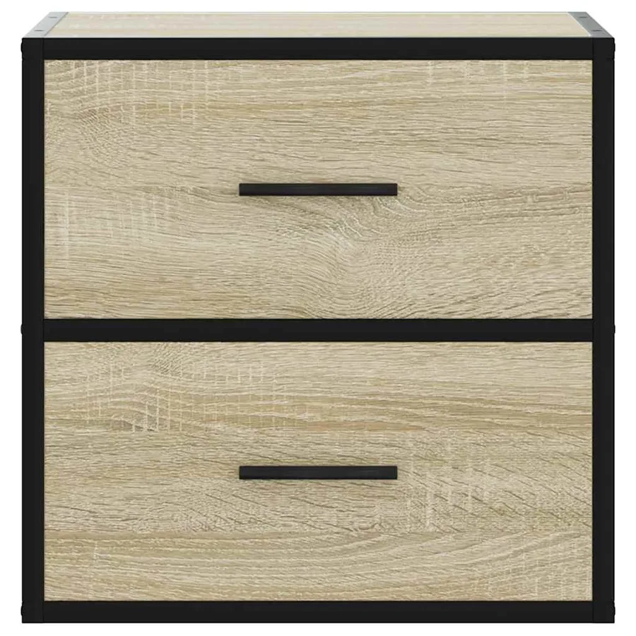 Table de chevet murale chêne sonoma 40x31x39,5 cm - 5