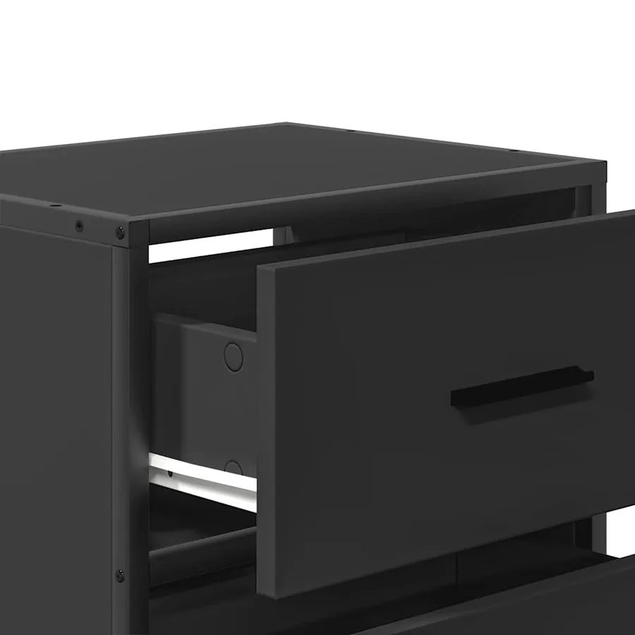 Table de chevet murale noir 40x31x39,5 cm - 9