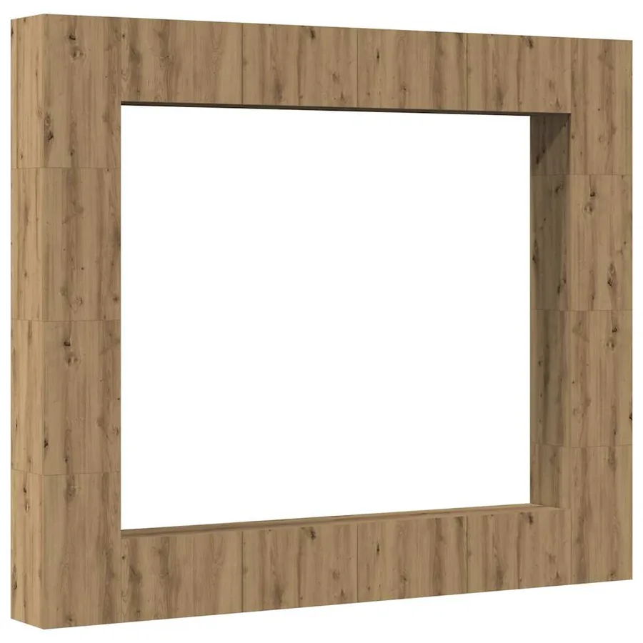 Ensemble de meuble TV mural 8 pcs chêne artisanal - 2
