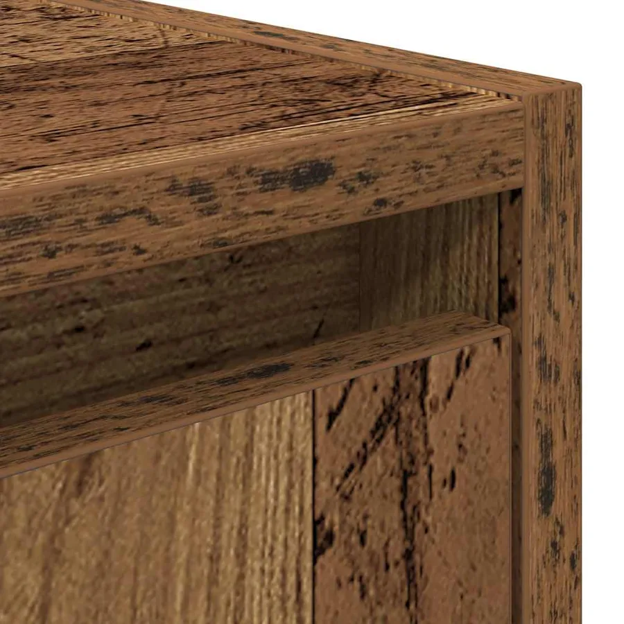 Table de chevet murale vieux bois 38x34x40 cm - 10