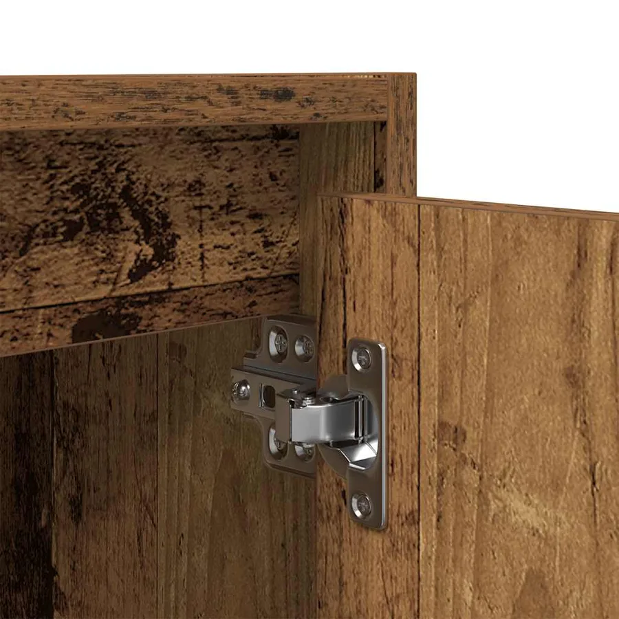 Table de chevet murale vieux bois 38x34x40 cm - 11