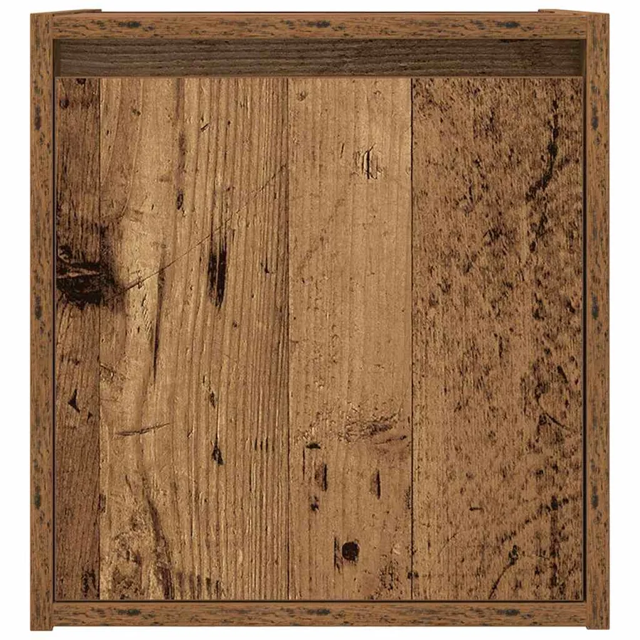Table de chevet murale vieux bois 38x34x40 cm - 6