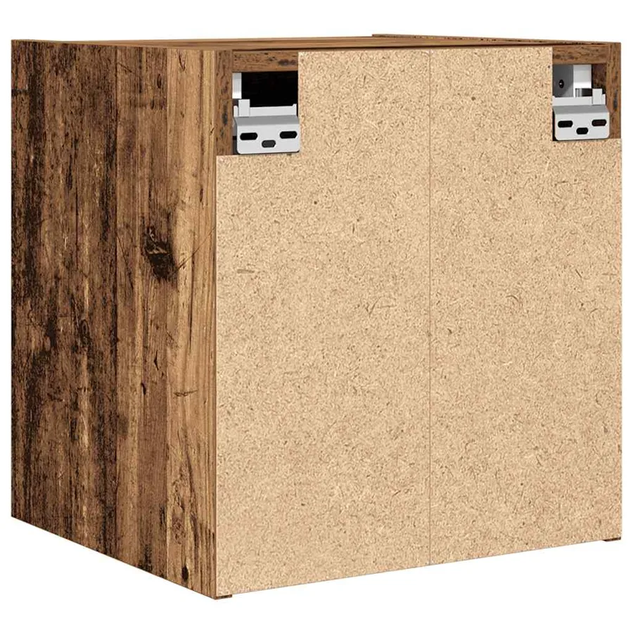 Table de chevet murale vieux bois 38x34x40 cm - 8