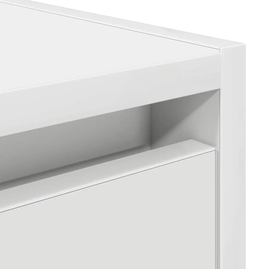 Table de chevet murale blanc 38x34x40 cm - 10