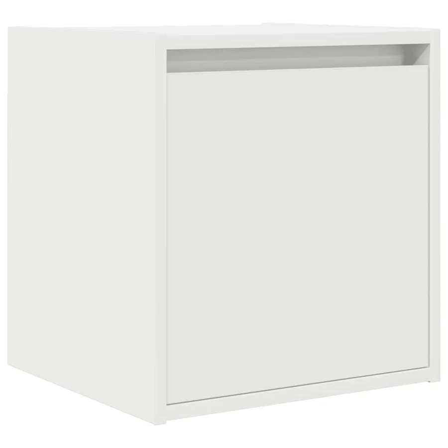 Table de chevet murale blanc 38x34x40 cm - 2