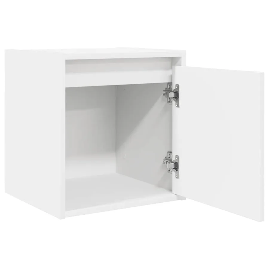 Table de chevet murale blanc 38x34x40 cm - 5
