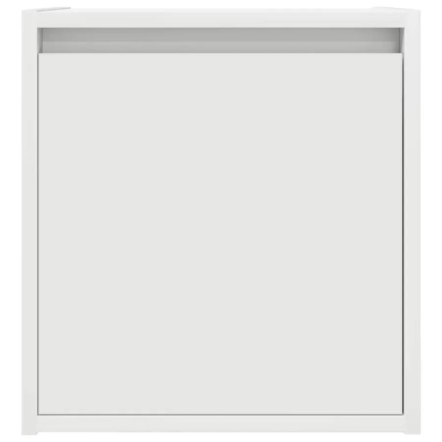 Table de chevet murale blanc 38x34x40 cm - 6