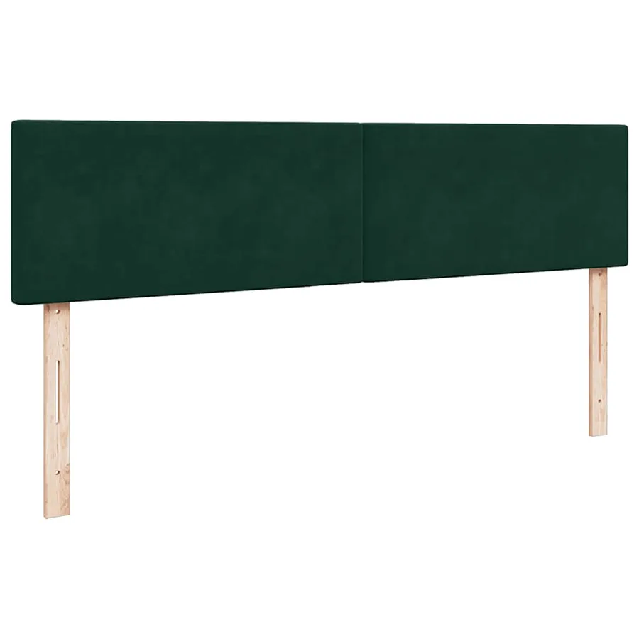 Cadre de lit ottoman avec matelas vert foncé 160x200 cm velours - 8