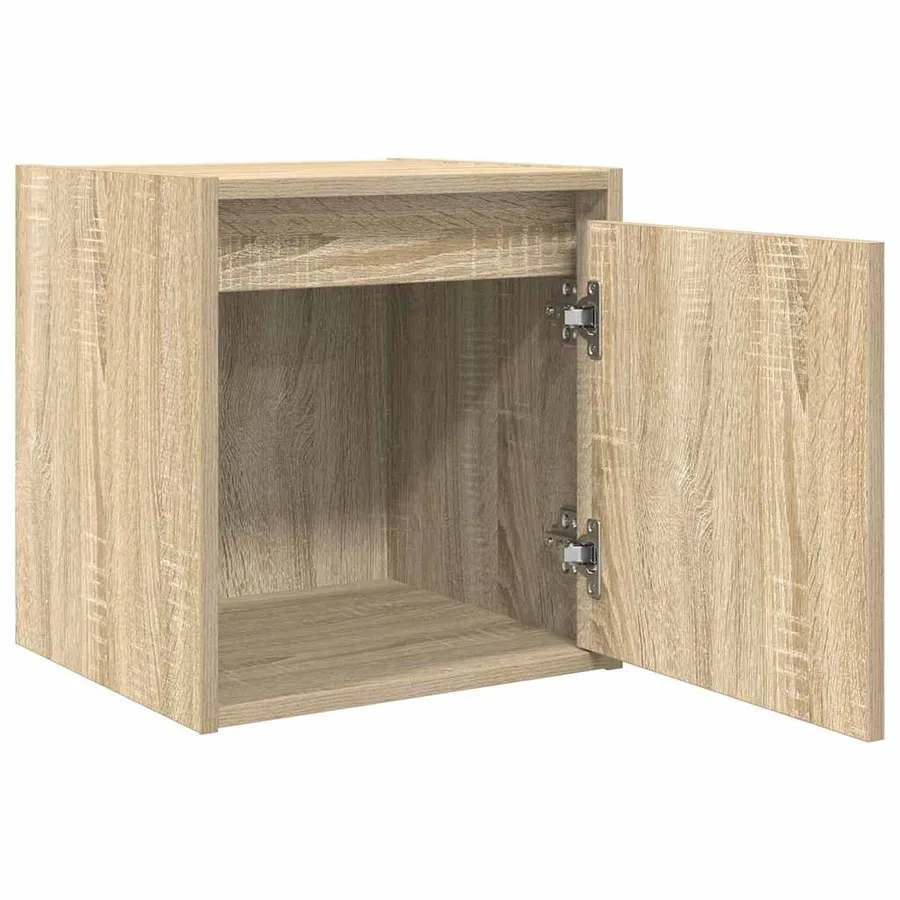 Tables de chevet murales 2 pcs chêne sonoma 38x34x40 cm - 6
