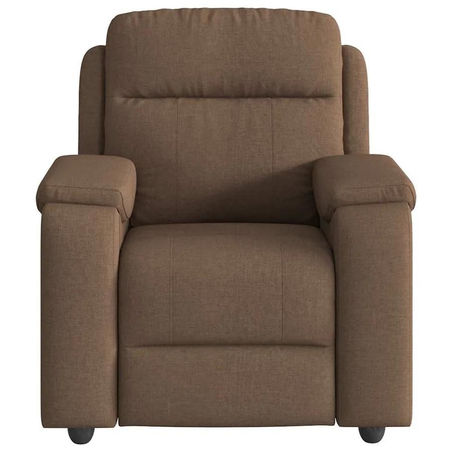 Fauteuil de massage inclinable Marron Tissu - 3