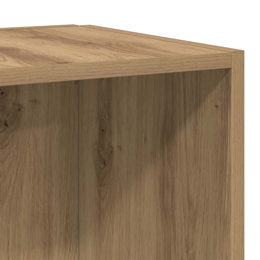 Armoire d'angle chêne artisanal 33x33x100 cm bois d'ingénierie - 7