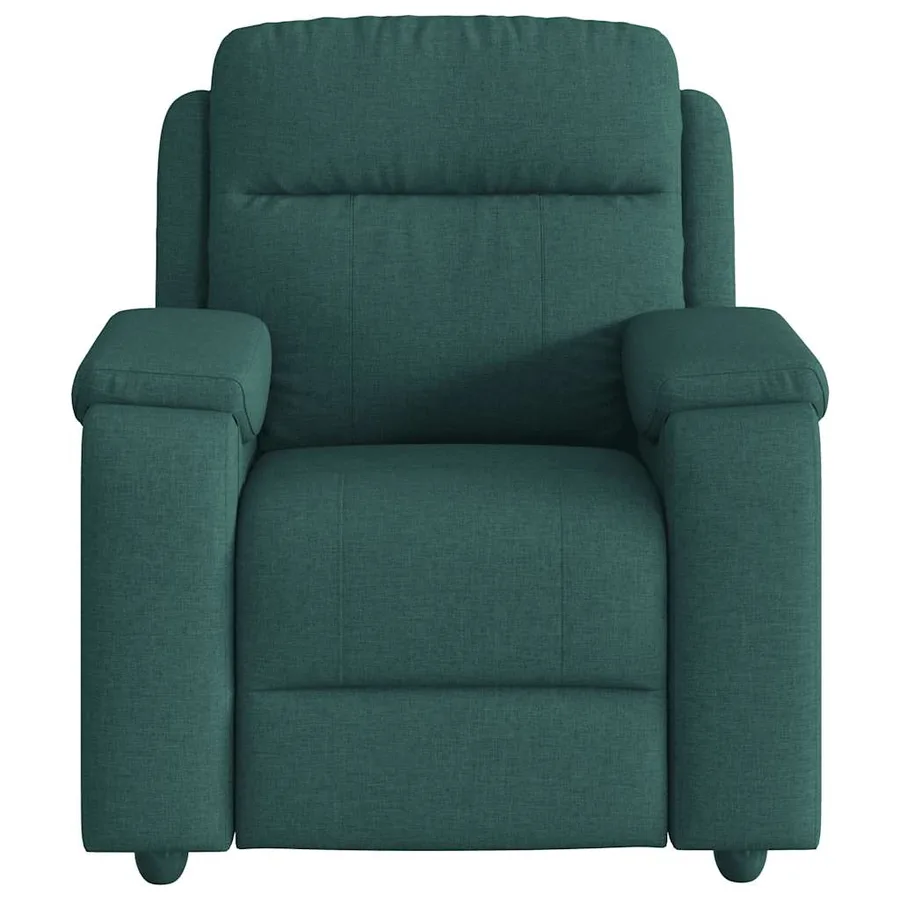 Fauteuil de massage inclinable Vert foncé Tissu - 3