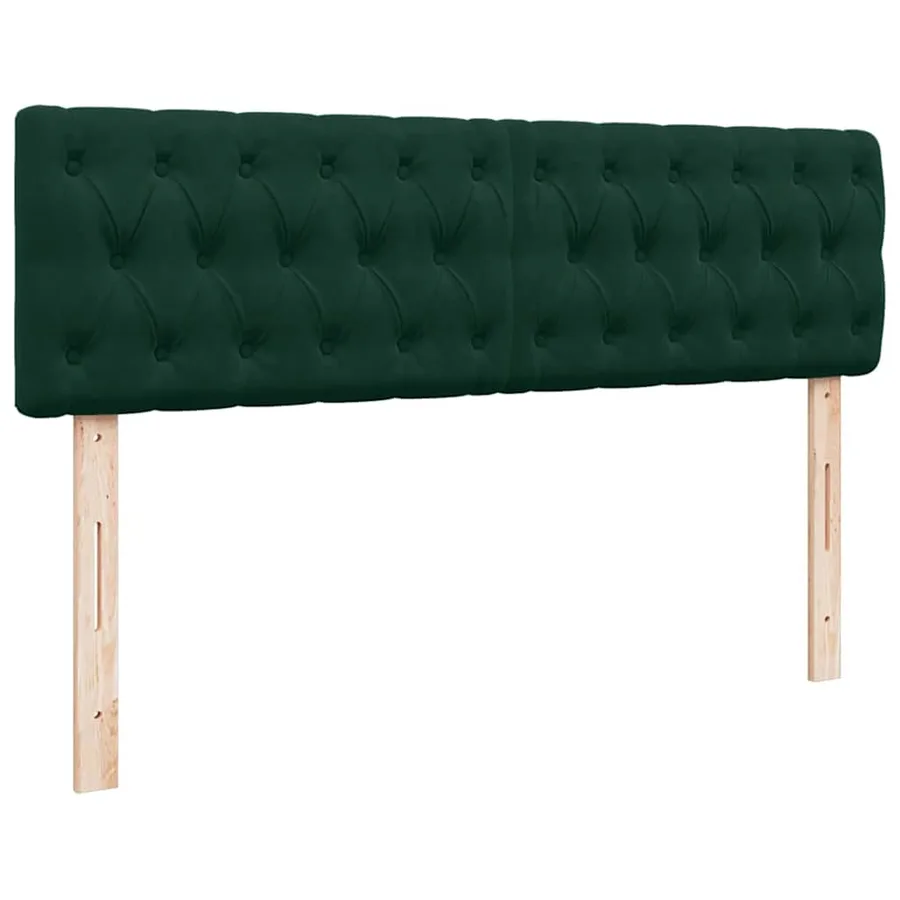 Cadre de lit ottoman avec matelas vert foncé 140x200 cm velours - 10