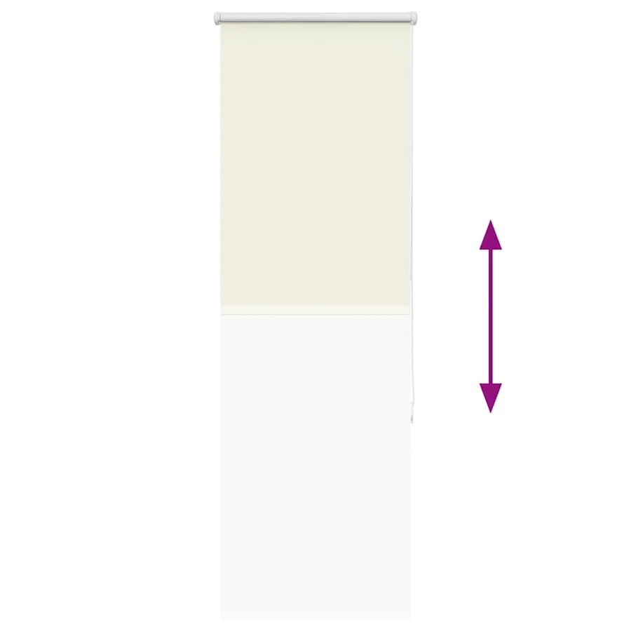 Store enrouleur occultant blanc cassé 60x175cm largeur du tissu - 9