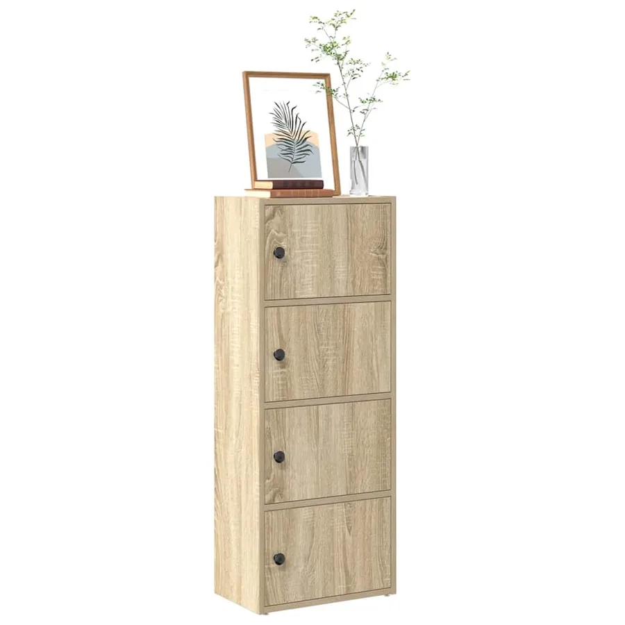 Bibliothèque chêne sonoma 40x24x102 cm bois d'ingénierie