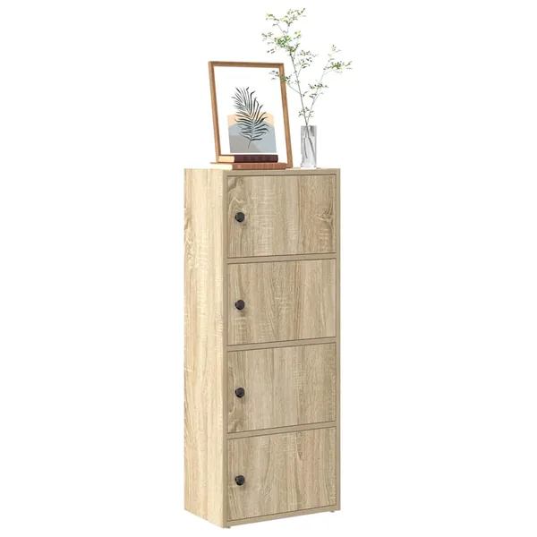 Bibliothèque chêne sonoma 40x24x102 cm bois d'ingénierie