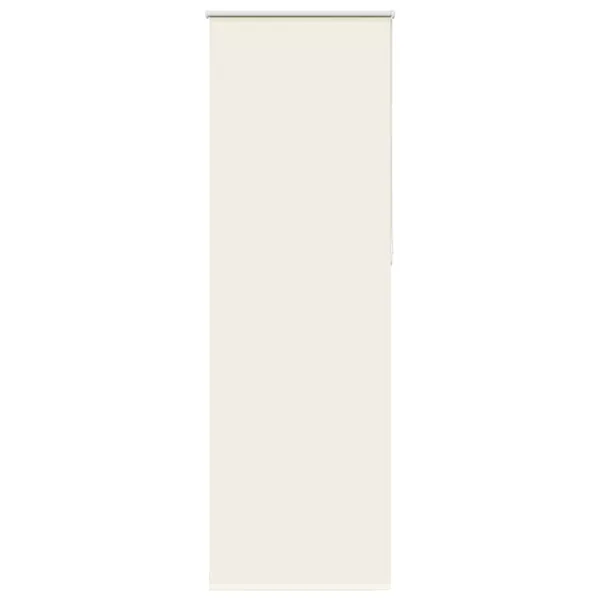Store enrouleur occultant blanc cassé 65x210cm largeur du tissu
