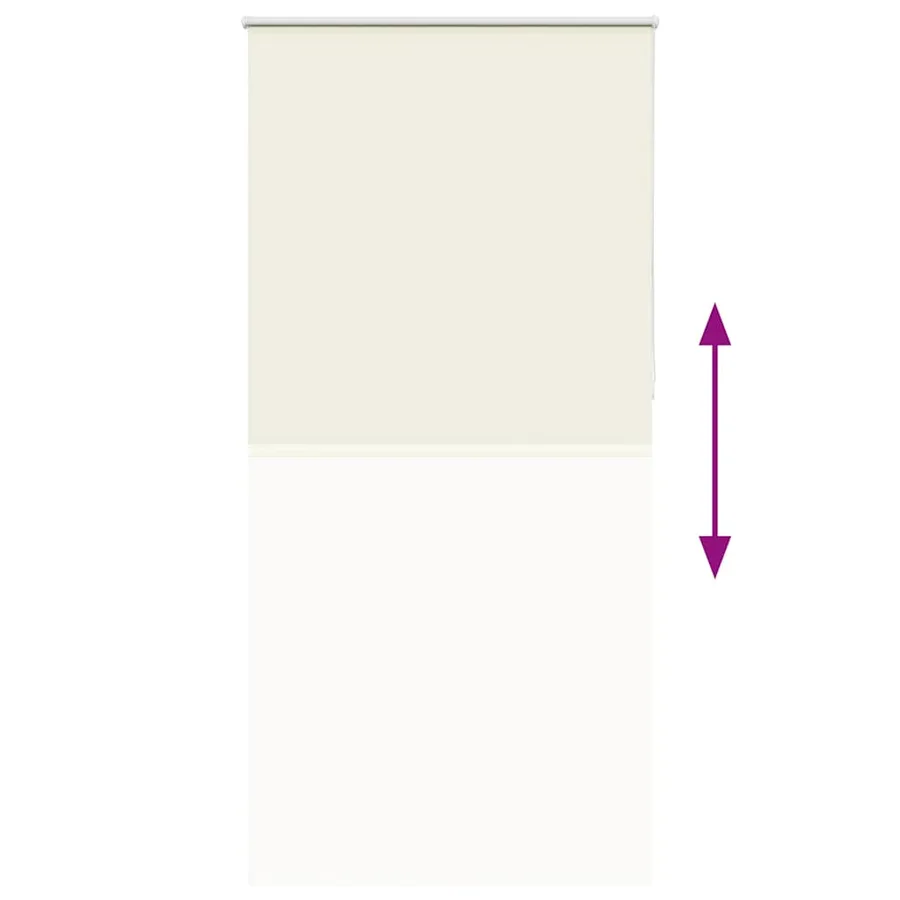 Store enrouleur occultant blanc cassé 100x210 cm largeur tissu - 9