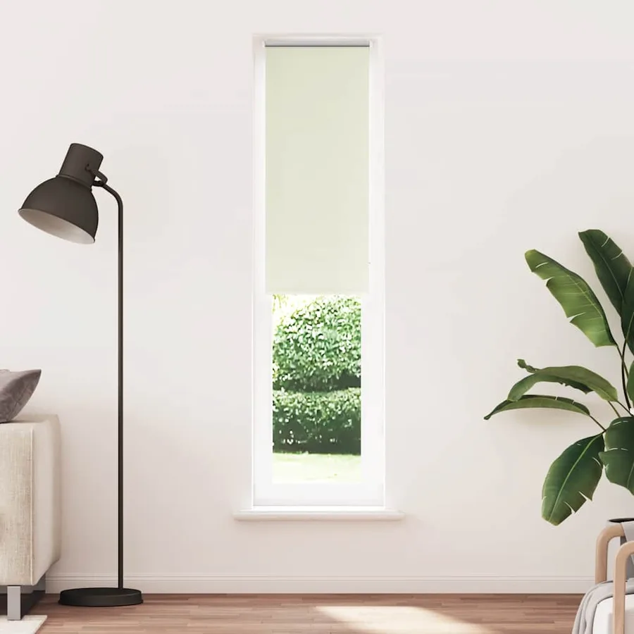 Store enrouleur occultant blanc cassé 55x210cm largeur du tissu - 2